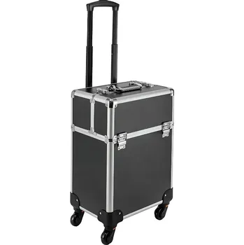 Robustní Kufr na Příslušenství Kosmetický Box Beauty Vozík Flight Case Černá