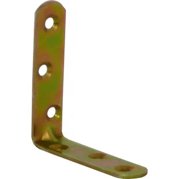 Tesařské kování úhelník s prolisem 70/18/2mm ŽL Zn (15ks)