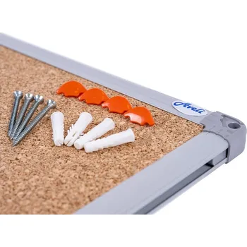 Aveli BASIC Korková nástěnka 60x45 cm, hliníkový rám