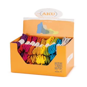 Tkaničky do bot Tkaničky AKU kulaté barevné 160 cm Barva: Fialová