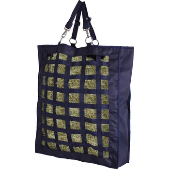 Síť na seno Pytel na seno QHP - oka 6x6 cm, tmavě modrá, Tmavě modrá