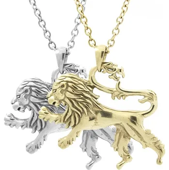 Přívěsek Přívěsek Lev z nerezové oceli s řetízkem - Nerez RL