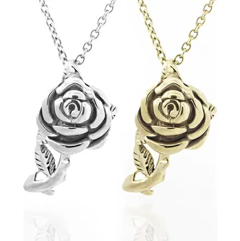 Přívěsek Přívěsek Růže z nerezové oceli s řetízkem - Nerez RL