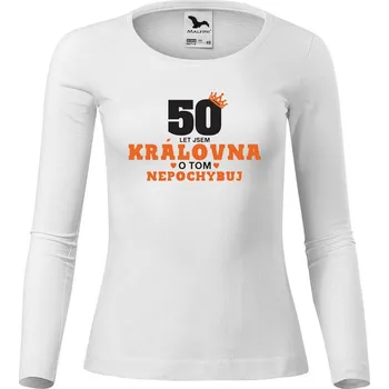 DOBRÝ TRIKO Dámské bavlněné triko 50 let jsem královna Velikost: S, Barva: Khaki