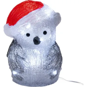 Vánoční dekorace Fééric Lights and Christmas Svítící vánoční dekorace, sova, 24,7 cm