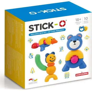Stavebnice Magformers Magformers Stick-O 902009 Peekaboo Bear 10 dílků