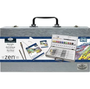 Výtvarná sada Royal Langnickel Luxusní sada na malování akrylovými barvami v kufříku