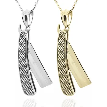 Přívěsek Přívěsek Břitva z nerezové oceli s řetízkem - Nerez RL