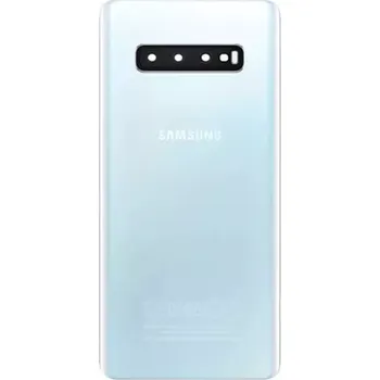 Náhradní kryt pro mobilní telefon Samsung G975 Galaxy S10 Plus kryt baterie + sklíčko kamery white