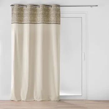 Sprchový závěs Douceur d'intérieur Žakárový závěs s kombinovanými materiály, CAMALIA, 140 x 240 cm