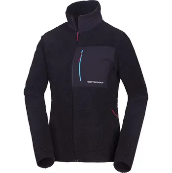 Dámská mikina Northfinder Dámská fleecová mikina loosefitová WYOMA, černá, S