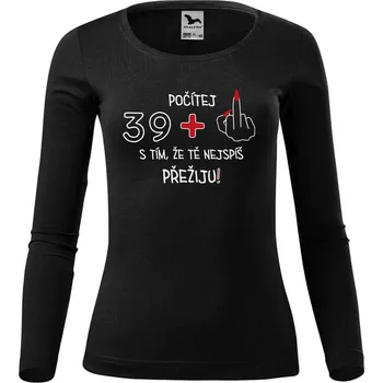 Dámské tričko DOBRÝ TRIKO Dámské bavlněné triko 39+1 Velikost: 3XL, Barva: Černá