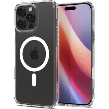 Pouzdro na mobilní telefon KRYT SPIGEN ULTRA HYBRID ”T” MAG MAGSAFE IPHONE 16 PRO MAX WHITE