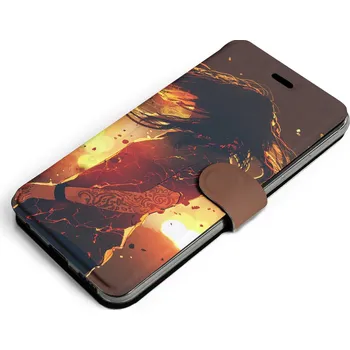 Pouzdro na mobilní telefon Knížkové flip pouzdro Mobiwear - Huawei Nova Y70 - MA02S Tetovaná dívka - VÝPRODEJ (Parádní flip obal, kryt, pouzdro Mobiwear na mobilní telefon Huawei Nova Y70 - MA02S Tetovaná dívka)