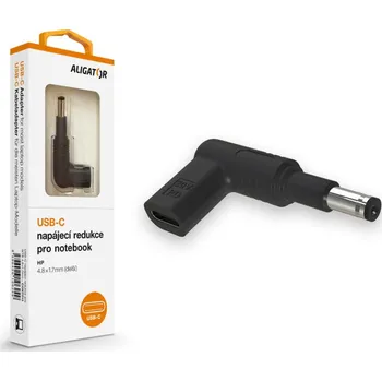Notebook Aligator USB-C napájecí redukce 4,8 x 1,7 mm (prodloužená) pro notebooky Asus/Compaq/HP