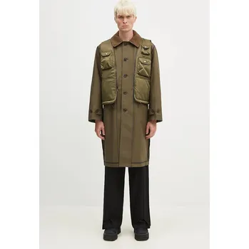 Dámský kabát Kabát Andersson Bell Vest Layered Inside-Out Coat, L, zelená, 78X