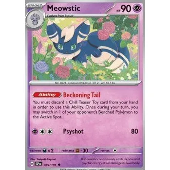 Volný čas Pokémon SSP 085/191 Meowstic - Surging Sparks Stav: Near Mint, Verze: NORMAL