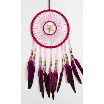 Lapač snů Lapač snů MUSSEL růžová / délka 48 cm