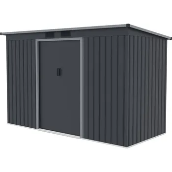 Zahradní domek plechový domek LANITPLAST HALLE 94 ANTRACIT LG4024