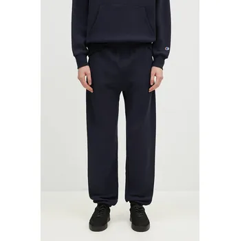 Tepláky Champion Elastic Cuff Pants tmavomodrá barva, hladké, 220709, M, 59X