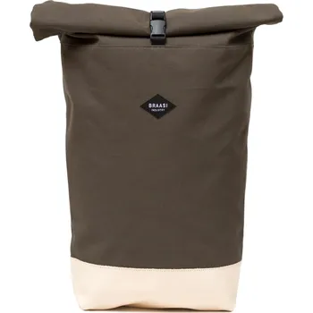 Městský batoh Braasi ROLLTOP CANVAS - Khaki / Přírodní