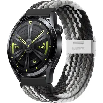 Řemínek na hodinky BSTRAP | BStrap Elastic Nylon 2 reminek na Samsung Galaxy Watch Active 2 40/44mm, black qiao (SSG026C07)