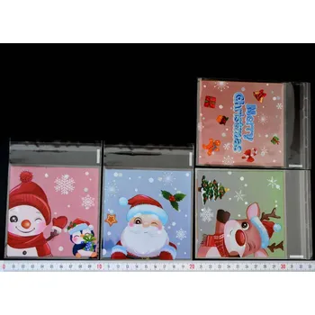 Sáček na potraviny Celofánový sáček s potiskem - Vánoce - D