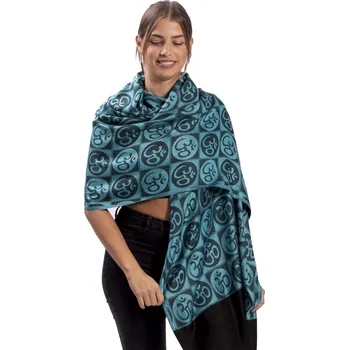 Šála Šála OM černo-modrá