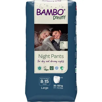 Plenkové kalhoty Abena Bambo Dreamy Night Pants 8-15 let 35-50 kg 10 ks