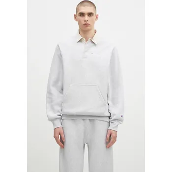 Dámská mikina Mikina Champion Polo Neck Sweatshirt, L, šedá, 09X