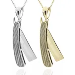 Přívěsek Břitva z nerezové oceli s řetízkem - Light Gold RL