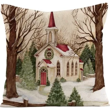 Mobilní telefon LIVEFY | Livefy vánoční povlečení na polštář 45x45cm, Church