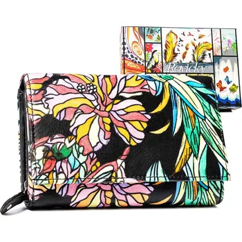 Peněženka Prostorná, kožená dámská peněženka s potiskem Barva (Varianta): 18