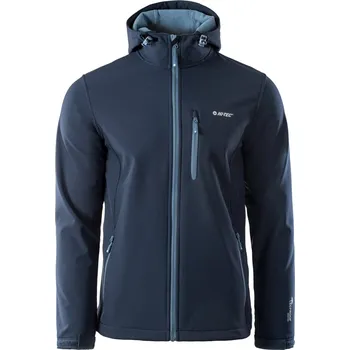 Pánská softshellová bunda Hi-Tec Caen pánská softshellová bunda Barva: dress blues/copel blue, Velikost: L