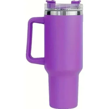 Mobilní telefon LIVEFY | Livefy sklenice s brčkem Happycup 1l, tmavě fialový