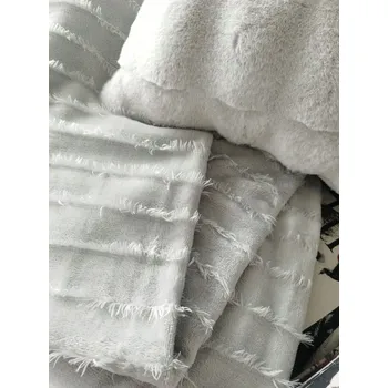 Prostěradlo Koc domoart mikrovlákno 200 cm x 220 cm šedá