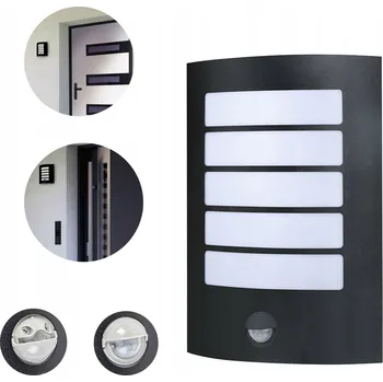 Venkovní osvětlení Venkovní nástěnné svítidlo GOLED černé E27 0 W