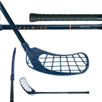 Míčový sport Salming Quest2 Mid Minilite 35 Navy/Nectarine vel. 60cm (=71cm) levá kulatá (levá ruka dole)