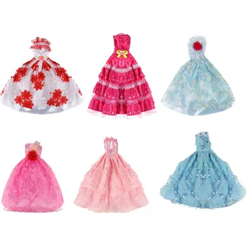 Doplněk pro panenku Rappa 424012 šaty pro panenky mix barev