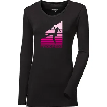 Dámské tričko Dámské bambusové triko PROGRESS Sonja Boulder černé Velikost: L