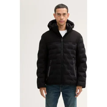 TOM TAILOR® PÁNSKÁ ZIMNÍ PROŠÍVANÁ BUNDA - ČERNÁ XXL + DOPRAVA ZDARMA