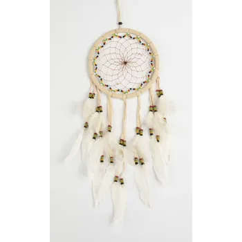 Lapač snů Lapač snů BEADS béžová / délka 45 cm