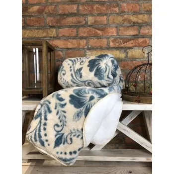 deka Deka s chlupem - 2barvy Barva: Modrá