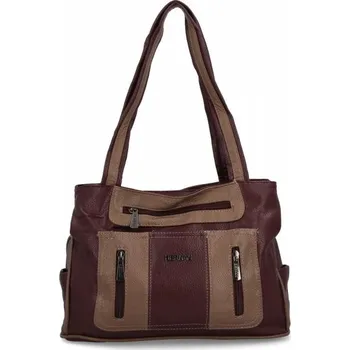 Kabelka Dámská kabelka shopper bag Hernan bordová 3892-1