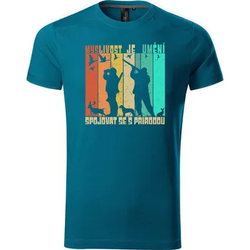 Pánské tričko DOBRÝ TRIKO Pánské tričko Myslivost Velikost: S, Barva: Petrolejová