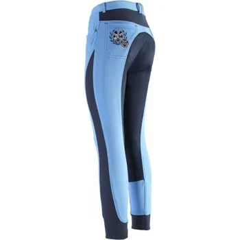 Jezdecké kalhoty Dámské rajtky Euro-Star LAURETA - s celokoženým sedem, 36 - Béžová - Hnědá