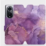 Knížkové flip pouzdro Mobiwear - Huawei Nova 9 - VP20S Fialový mramor - VÝPRODEJ (Parádní flip obal, kryt, pouzdro Mobiwear na mobilní telefon Huawei Nova 9 s motivem VP20S Fialový mramor)