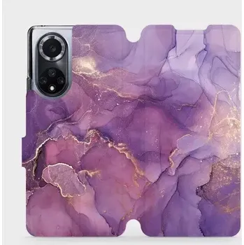 Pouzdro na mobilní telefon Knížkové flip pouzdro Mobiwear - Huawei Nova 9 - VP20S Fialový mramor - VÝPRODEJ (Parádní flip obal, kryt, pouzdro Mobiwear na mobilní telefon Huawei Nova 9 s motivem VP20S Fialový mramor)