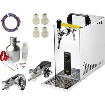 Chladicí zařízení na pivo LINDR.CZ Set Lindr pygmy 25/k NEW Green line 2x naražeč + sanitační sada nerez 2l