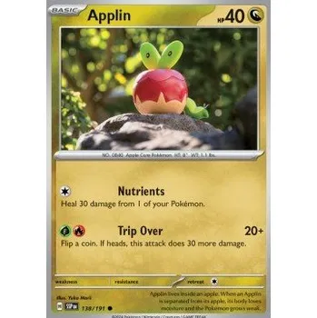 Karetní hra Pokémon SSP 138/191 Applin - Surging Sparks Stav: Near Mint, Verze: REVERSE HOLO